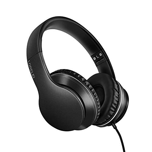 X6 Over-Ear Wired Headphones with Microphone, Foldable, 1.45M Cord