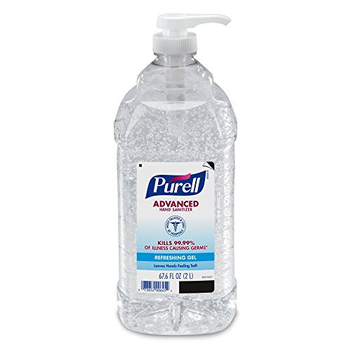 Advanced hand sanitizer gel, 2-liter pump bottle