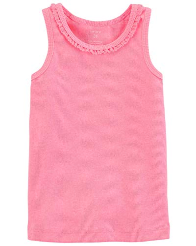 Baby Girls' Neon Crochet Lace Neck Tank, 3 Months