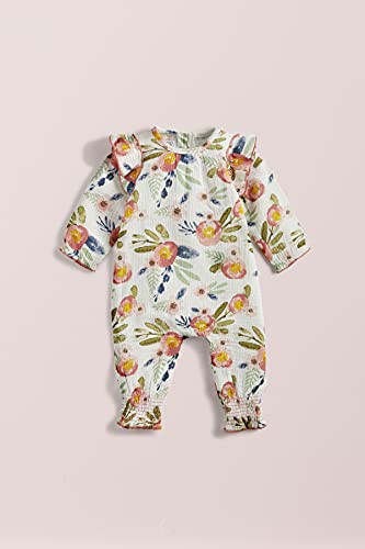 Baby Girls' Floral One Piece Set, Pink, 0-3 Months