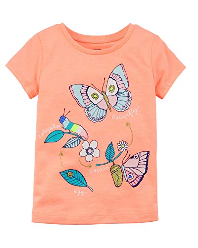 Baby Girls' Neon Butterfly Jersey Tee, 3 Months