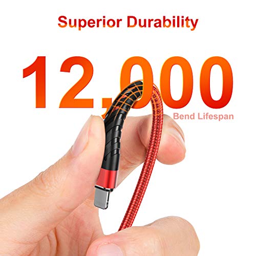 (2 Pack) Long iPhone Charger 10ft for [MFi ], 10 Foot Lightning Cable Fast Charging Cord 10 Feet for iPhone 12/12 Pro/11/11 Pro/11 Pro Max/XS/XS Max/XR/X/8/8 Plus/7/7 Plus/6 Plus