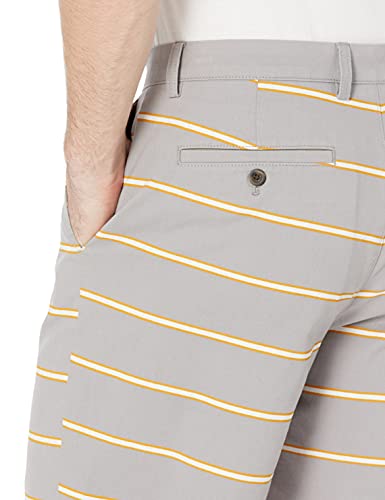   Essentials Men's Classic-Fit 9" Short, Grey, Stripe, 31