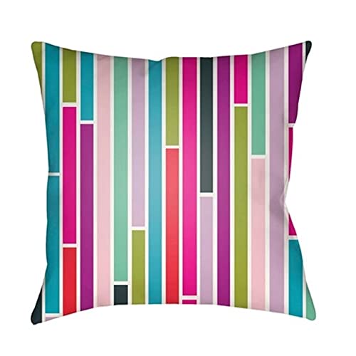 MD021-1818 Modern Multicolor Pillow, W 18" D 4" H 18", Medium Gray