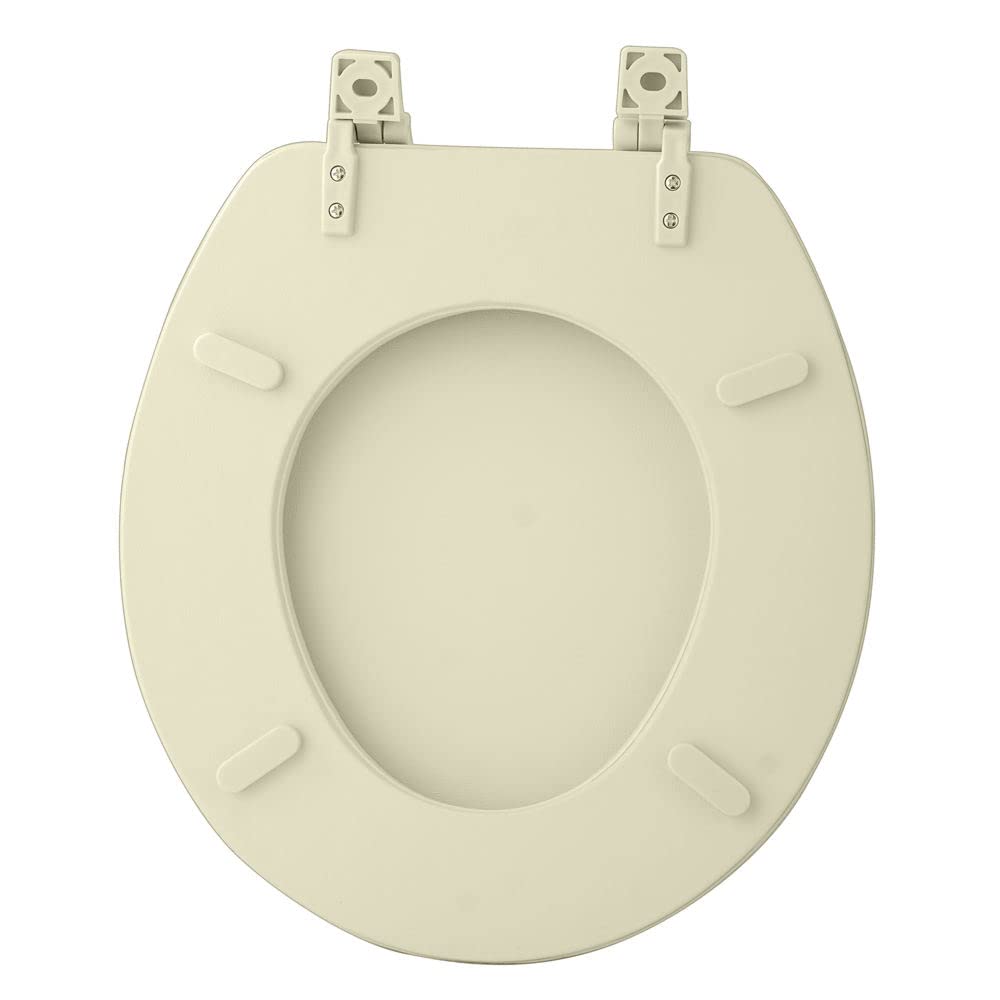 Soft Standard Vinyl Tet Seat, Bone  17 Inch Soft Vinyl Cover with Comfort Foam Cushioning  Fits All Standard Size Fixtures  Easy to Install Fantasia by Decor