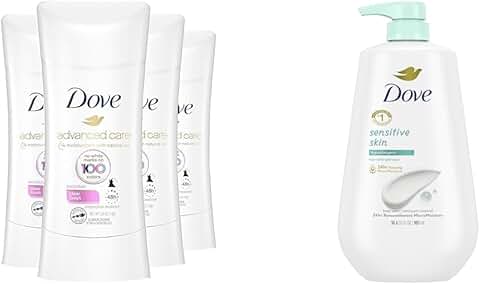 Clear finish antiperspirant deodorant stick for sensitive skin