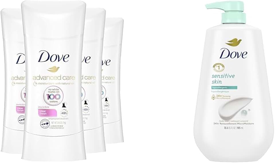 Clear finish antiperspirant deodorant stick for sensitive skin