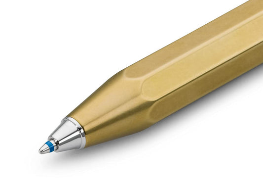 Brass Sport Retractable Ballpoint Pen in Tin Box