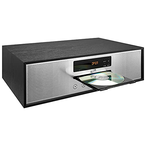 Bluetooth Home Music System with CD Player, Built in Stereo Speakers, Includes Remote, Black (IHB340B)