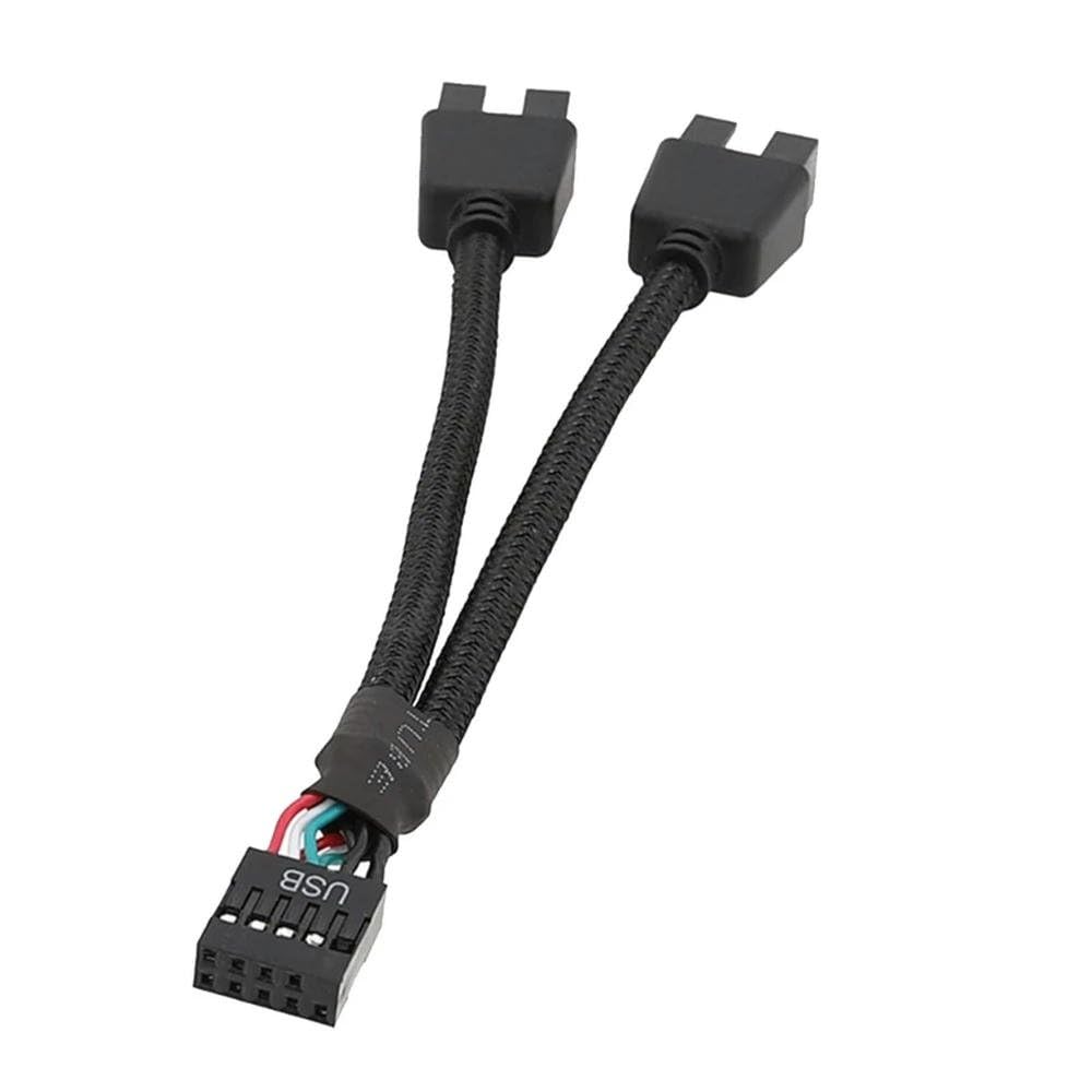 USB 2.0 9 Pin Motherboard Splitter Cable