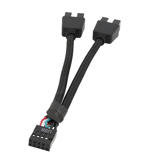 USB 2.0 9 Pin Motherboard Splitter Cable