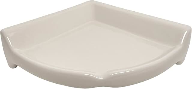 Large Corner Shower Bone Almond Ceramic Bathroom Accessory