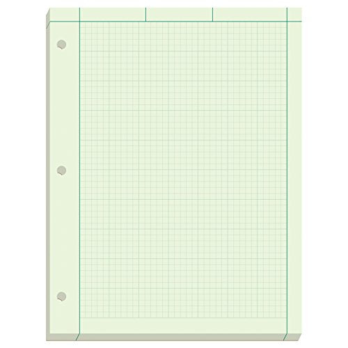 Engineer Pad with 5 Squares per Inch, 8.5" x 11", 200 Sheets