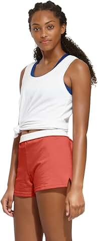 Girl's Junior Cheer Shorts with Elastic Waist and Soft Fabric