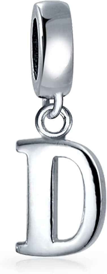 Personalized Sterling Silver Alphabet Charm for Women