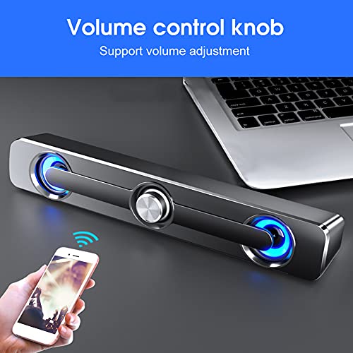 Notebook Speaker, Computer Speaker 3.5mm Jack Portable Universal Professional for Daily Use(Black)