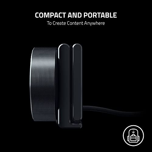 Kiyo X - Full HD Streaming Webcam (1080p 30 FPS or 720p 60 FPS, Auto Focus, Plug & Play, Fully Customisable Settings, Flexible Mounting, Compact & Portable) Black