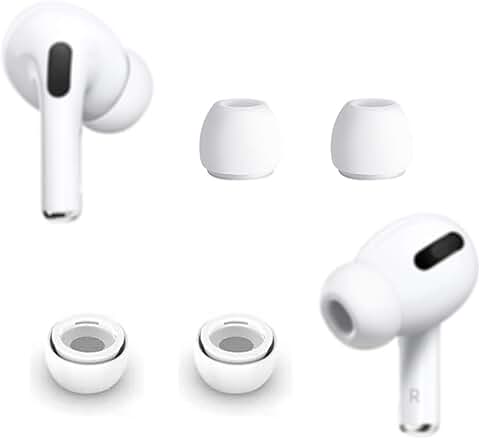 Two Pairs of Small Silicone Ear Tips for Earbuds