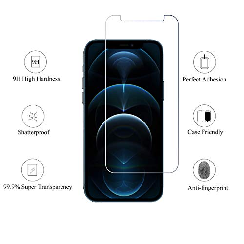 Glass Screen Protector Compatible for iPhone 12 pro Max 2020 6.7 Inch 3 Pack Case Friendly Tempered Glass