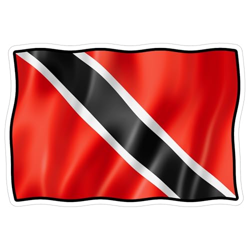 4-Inch Trinidad and Tobago Flag Travel Sticker