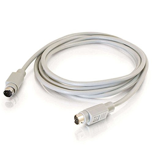 C2G 02318 8-Pin Mini-DIN M/M Serial RS232 Cable, Beige (10 Feet, 3.05 Meters)