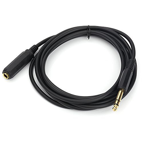 1/4 Inch Male to Female Stereo Extension Cable Gold Plated Quarter inch Headphone Extension Cable Cord- 10FT/3 Meters