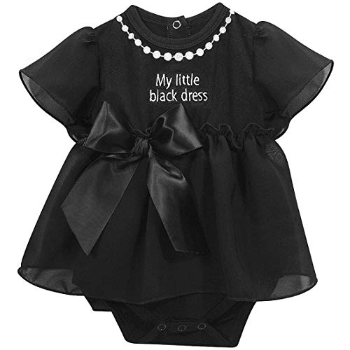 My First Little Black Party Dress Ruffle-Skirted Diaper Cover, 3-6 Months