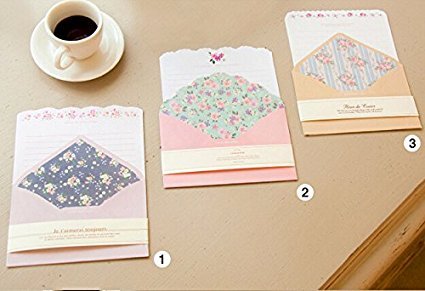 Cute Kawaii Stationery Paper with Envelopes