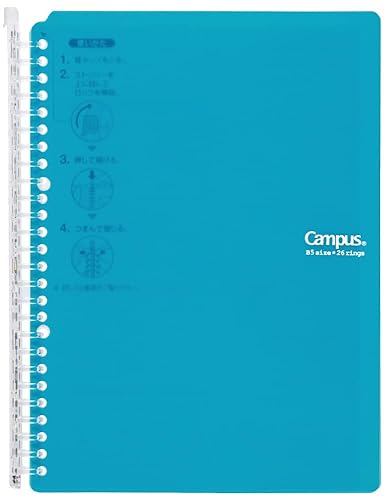 Blue Green B5 Ring Binder with Loose-Leaf Paper