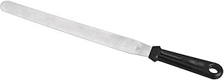 Steel long plain spatula, 25 cm