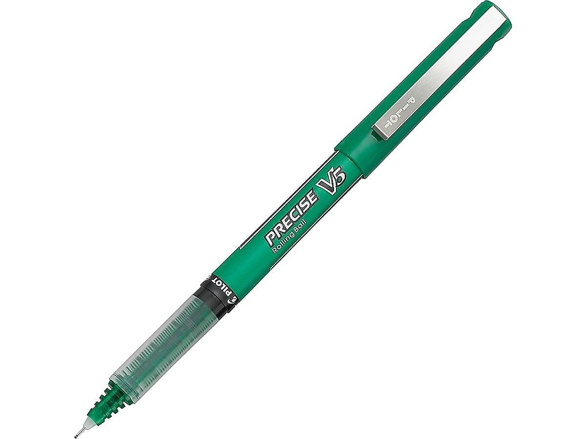 Green Ink Extra Fine Point Ball Pens, Dozen