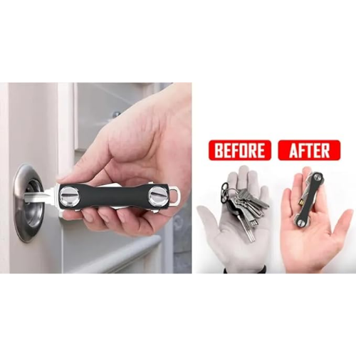 MODAIO-2/Pcs Large Aluminum Alloy Key Clip, Outdoor EDC Tool Key Storage