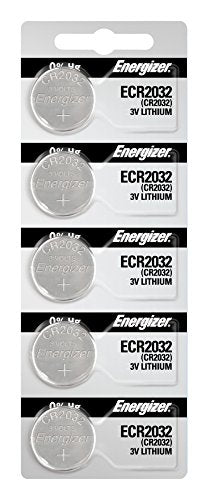 2032 Battery CR2032 Lithium 3v, 5 Count (Pack of 1)