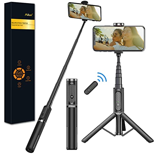Selfie Stick Tripod with Bluetooth Remote and 360° Stand