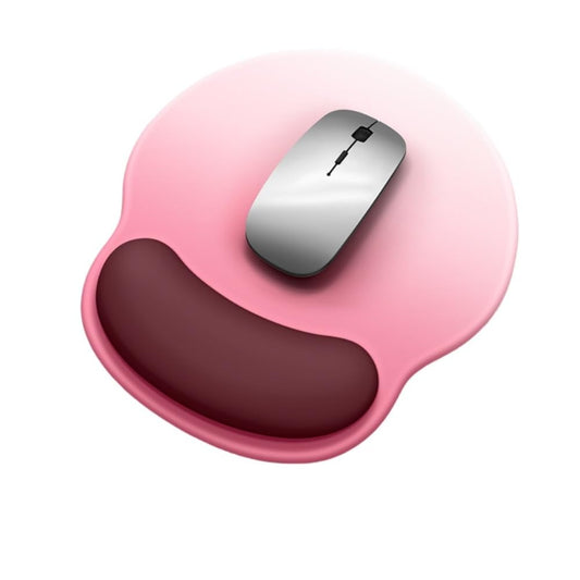 Rose Pink Ergonomic Mouse Pad with Wrist Support
