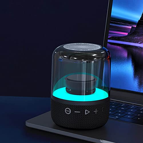 Bluetooth Speaker 5 0 Wireless Led Stereo Hd Speaker Computer Gaming 7 Color Light Column Soundbox for Daily Party