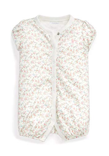 Baby Girls Floral Bubble Shortall Romper (3 Months)