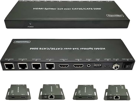 1x4 HDMI Splitter Over POE