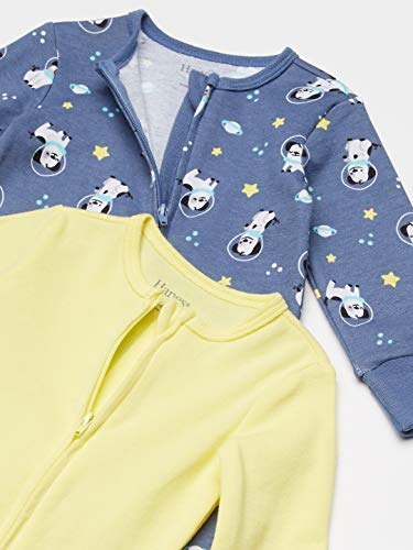 Ultimate Baby Zippin 2 Pack Sleep and Play Suits, Blue Space, 18-24 Months