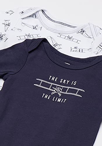 Uni   Cotton Long-Sleeve Bodysuits Aviation, 0-3 Months