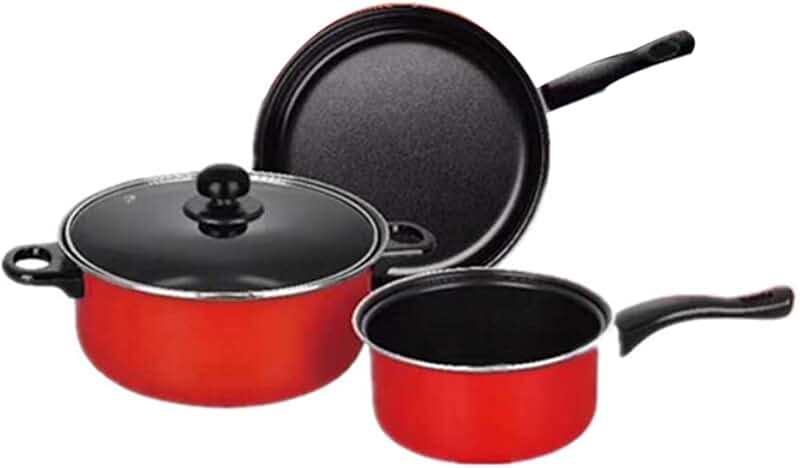 3-piece Non-stick Cookware Set for Home Cooking