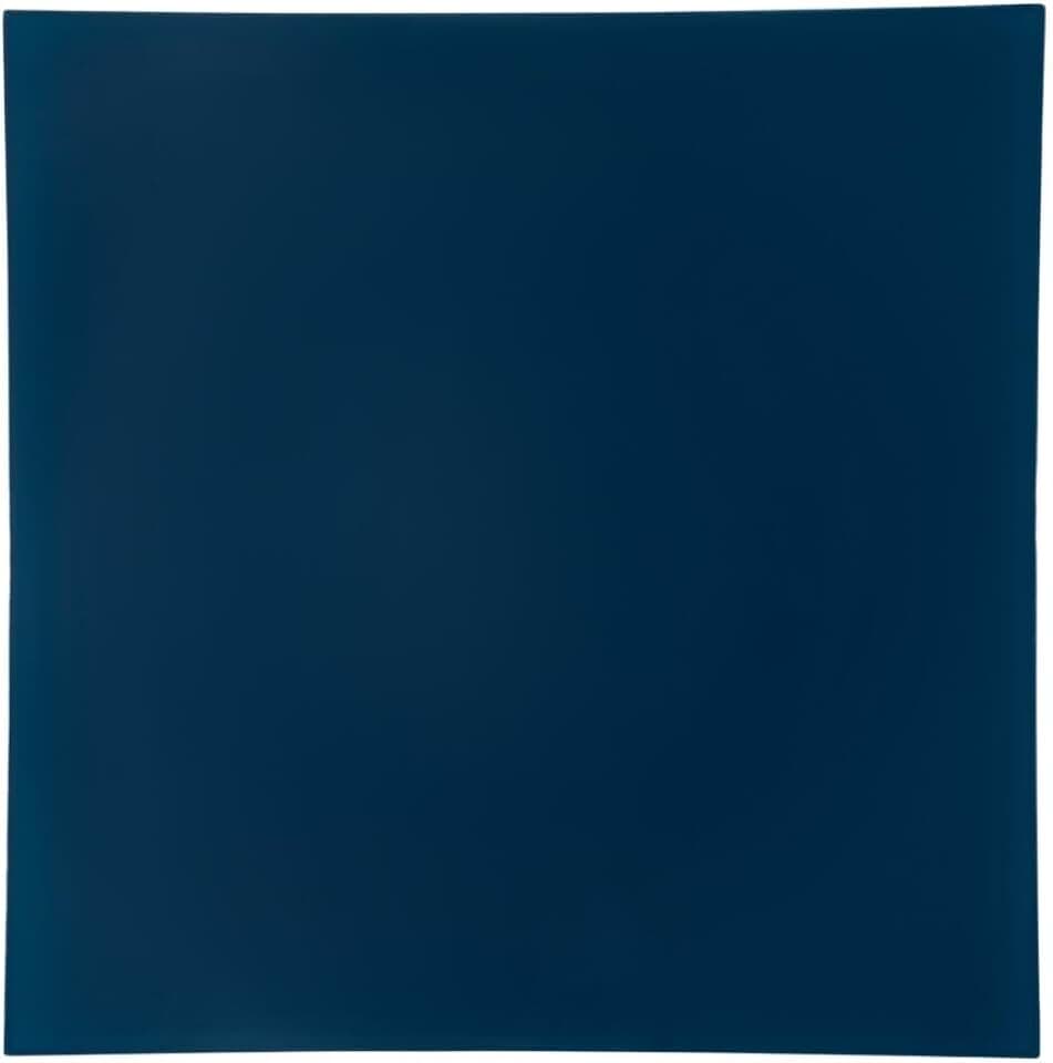 Blue 13-inch square disposable dinner plates, set of 4