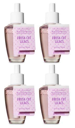 4 Pack Fresh Cut Lilacs Wallflowers Fragrance Refill. 0.8 fl oz.