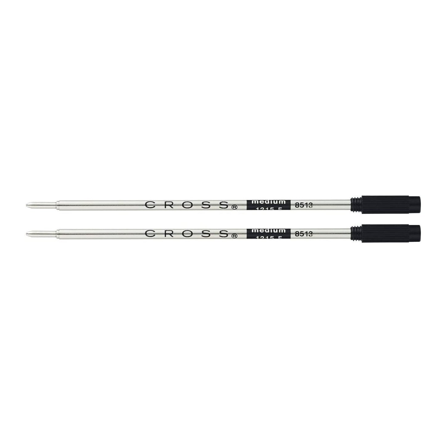 Black Ink Ballpoint Pen Refills, Medium Point, 6 Pack