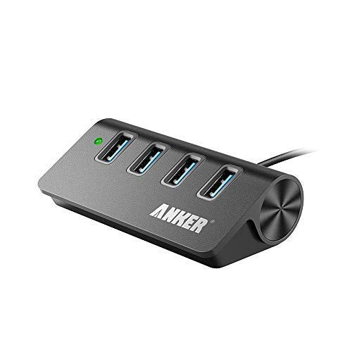 4-Port USB 3.0 Unibody Aluminum Portable Data Hub with 2ft USB 3.0 Cable for Macbook, Mac Pro / mini, iMac, XPS, Surface Pro, Notebook PC, USB Flash Drives, Mobile HDD and More