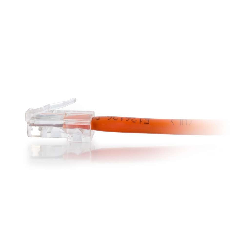 00947 Cat5e Cable - Non-Booted Unshielded Ethernet Network Patch Cable, Orange (6 Inches, 0.15 Meters)