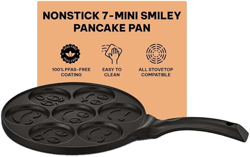 Mini Pancake Maker for Small Pancakes and Crepes