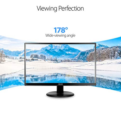 VA229HR 21.5 Monitor Frameless 1080P 75Hz IPS Eye Care HDMI VGA with 178 Wide Viewing Angle,Black