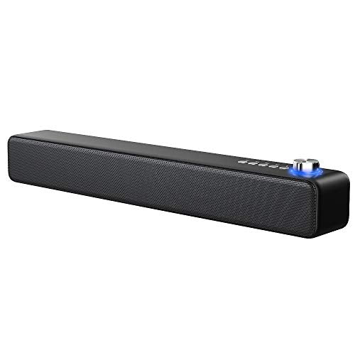 Bluetooth Speakers with Bluetooth 5.0, Built in Microphone, Wired Wireless Speakers for PC Desktop Laptop Tablet Phone
