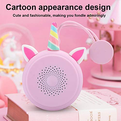 Bluetooth Speaker, Waterproof Mini Bluetooth 5.0 Portable HI-FI Pink Cute Wireless Speaker Compatible with Universal Smartphones/ Desktop/ Laptop/ Tablets/ MP3 Devices, Gift for Girls Women